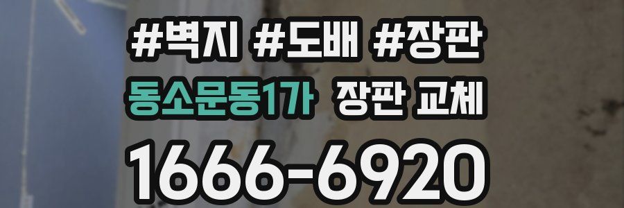 동소문동1가 장판 교체