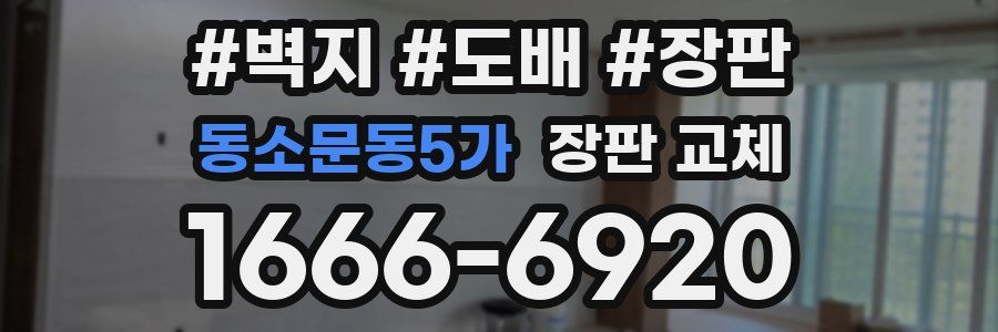 동소문동5가 장판 교체