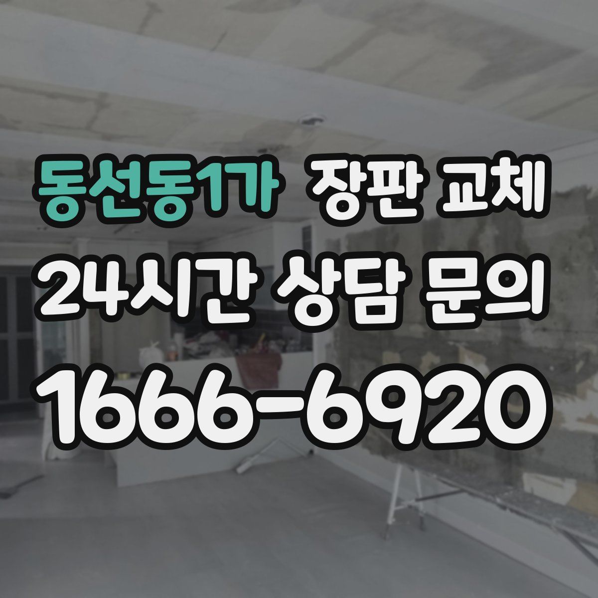 동선동1가 장판 교체