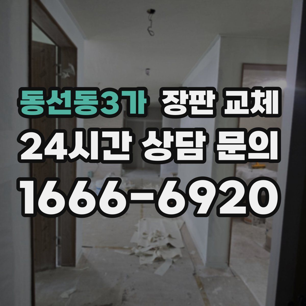 동선동3가 장판 교체