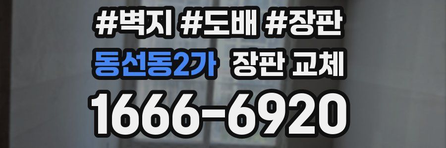 동선동2가 장판 교체