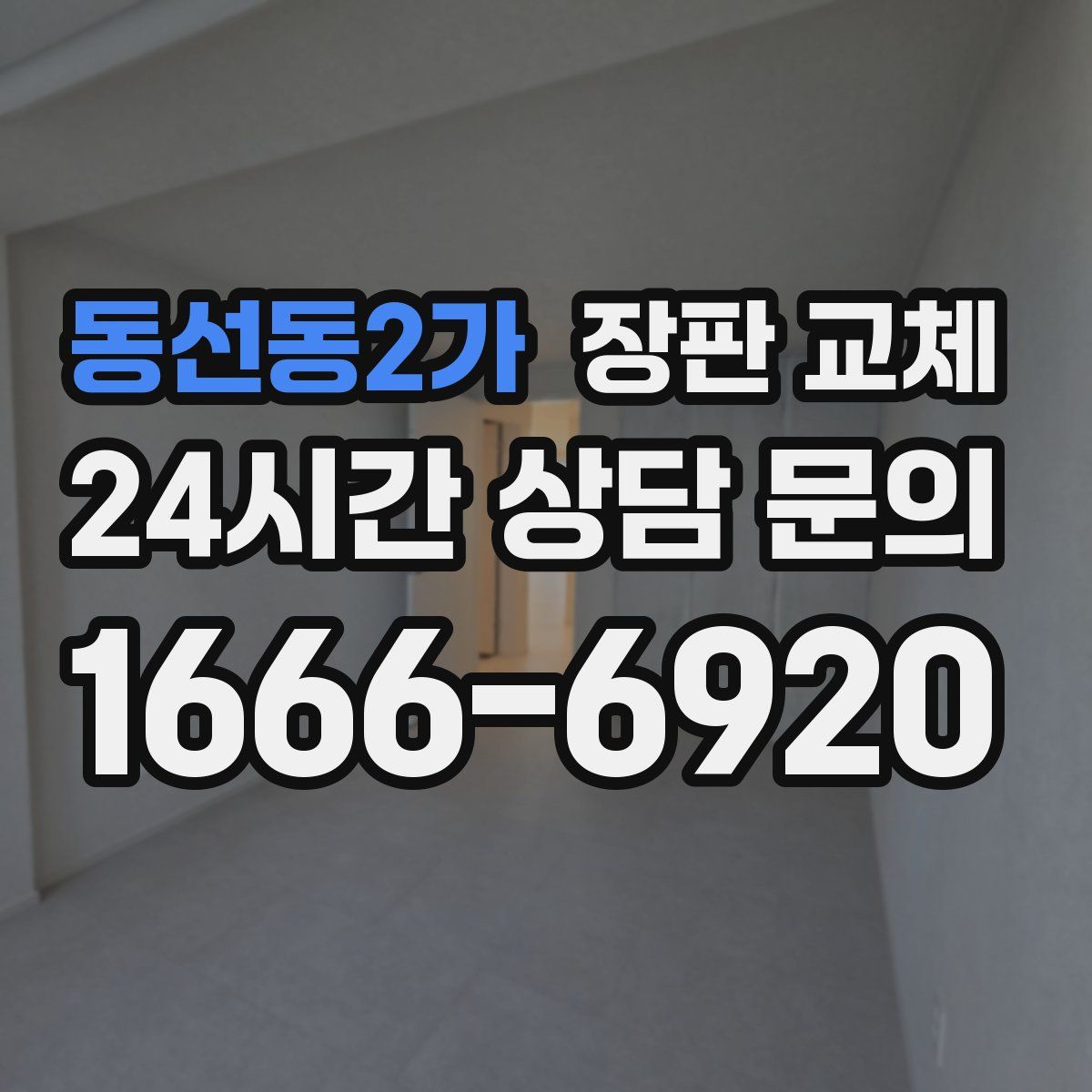 동선동2가 장판 교체