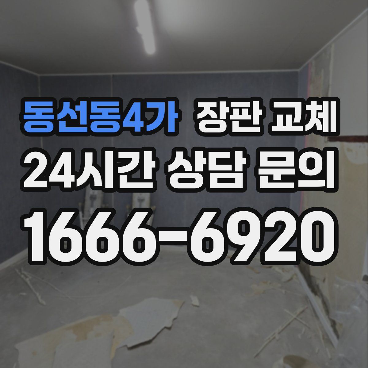 동선동4가 장판 교체