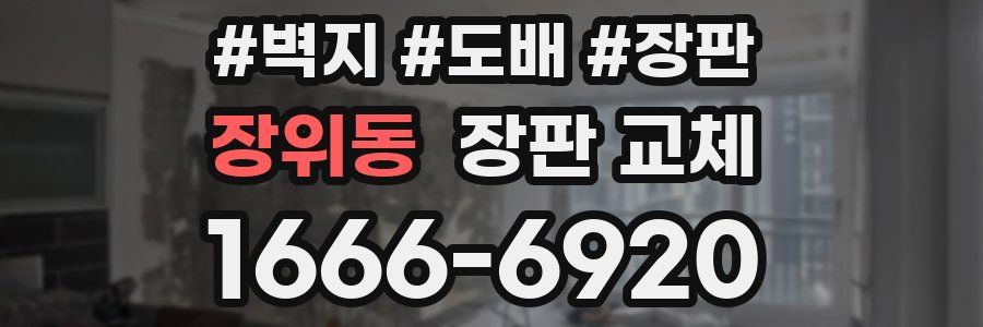 장위동 장판 교체