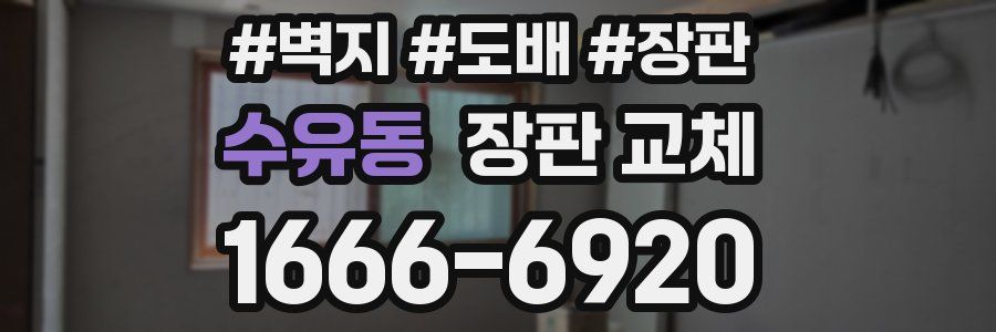 수유동 장판 교체