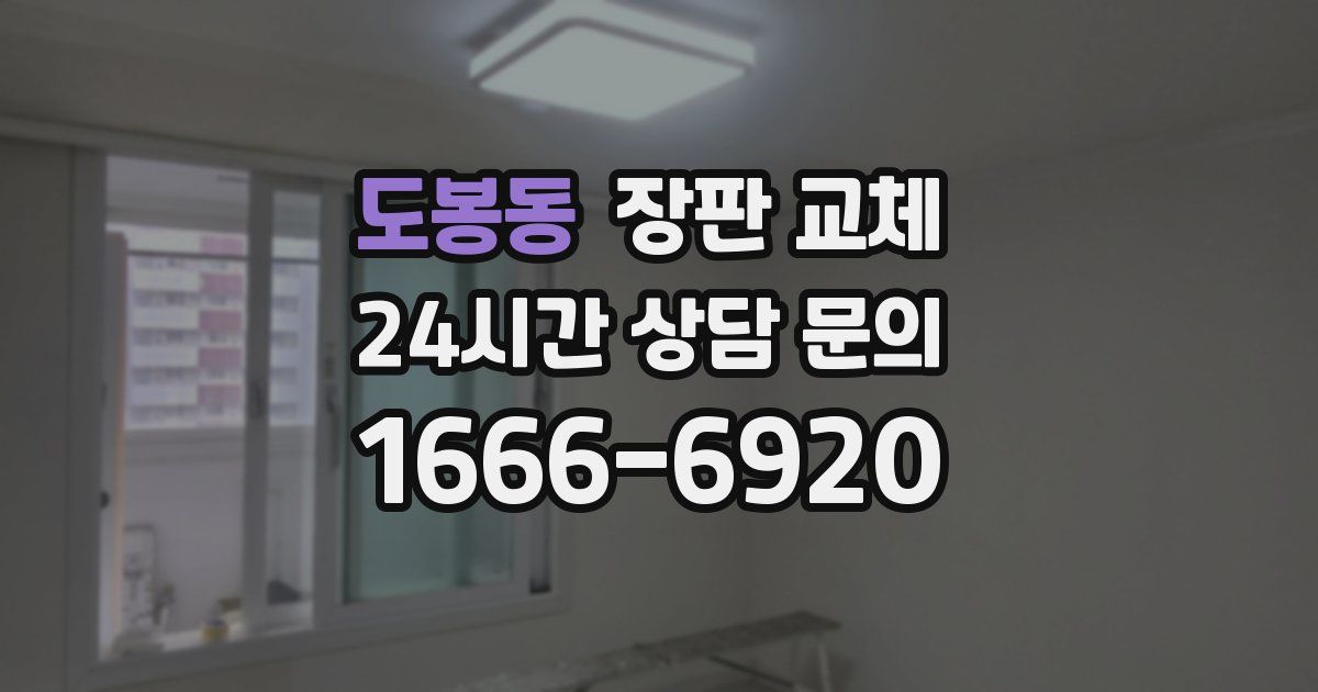 도봉동 장판 교체