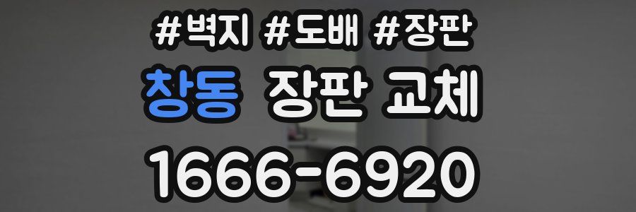 창동 장판 교체