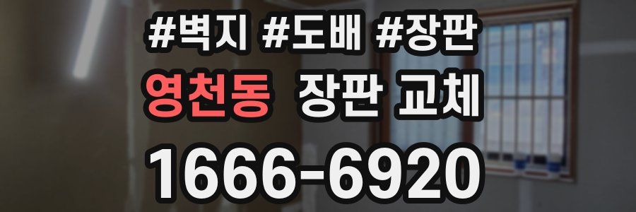 영천동 장판 교체