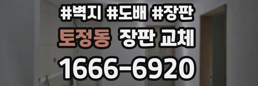 토정동 장판 교체