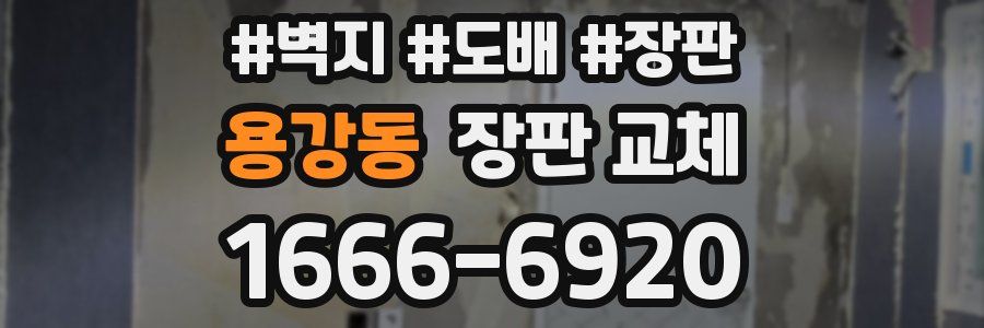 용강동 장판 교체