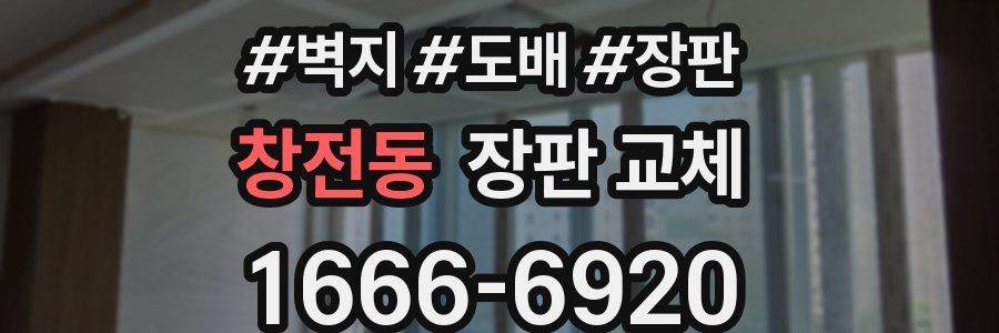 창전동 장판 교체