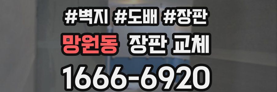 망원동 장판 교체