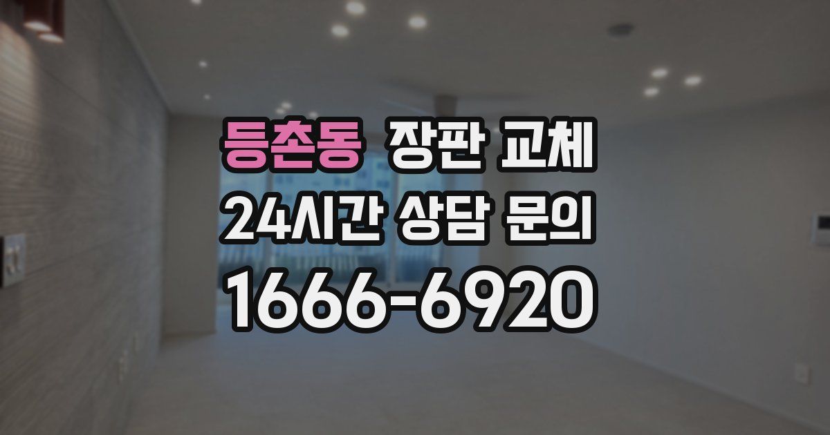 등촌동 장판 교체