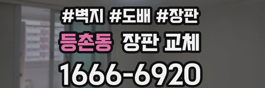 등촌동 장판 교체