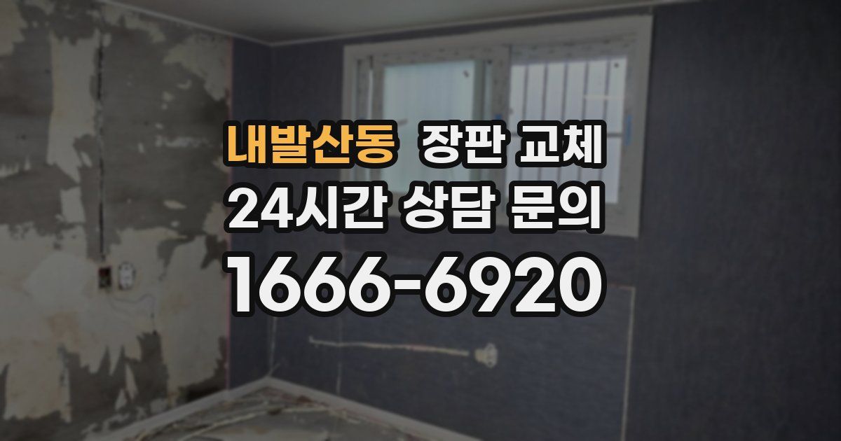 내발산동 장판 교체