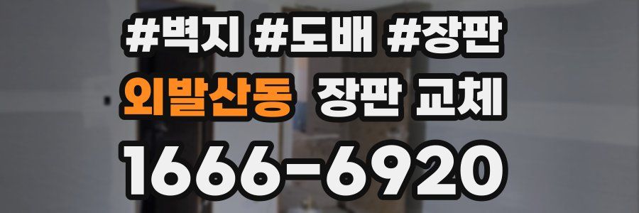 외발산동 장판 교체