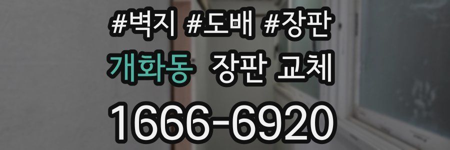 개화동 장판 교체