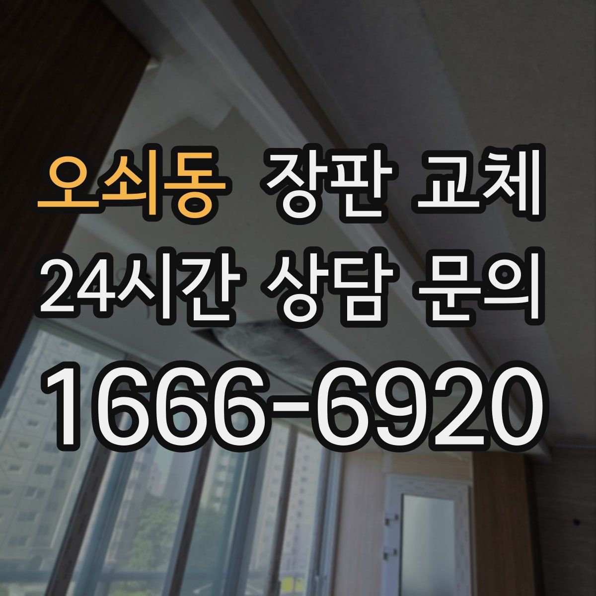 오쇠동 장판 교체