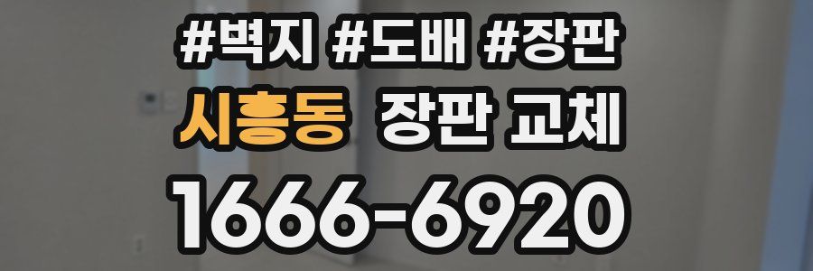 시흥동 장판 교체