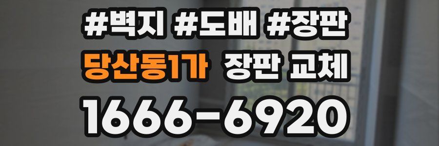 당산동1가 장판 교체