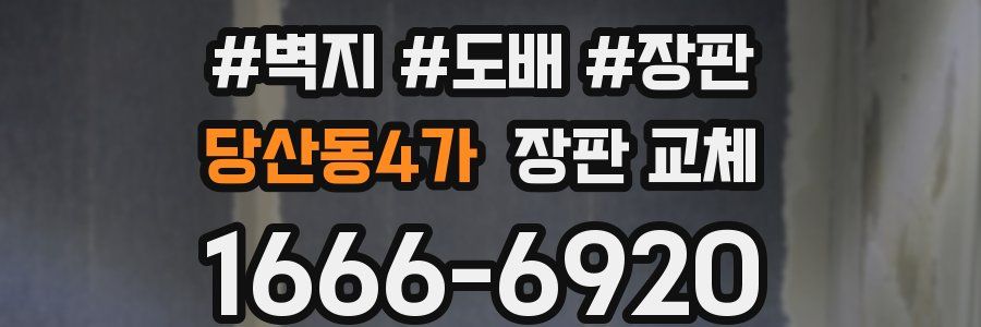 당산동4가 장판 교체