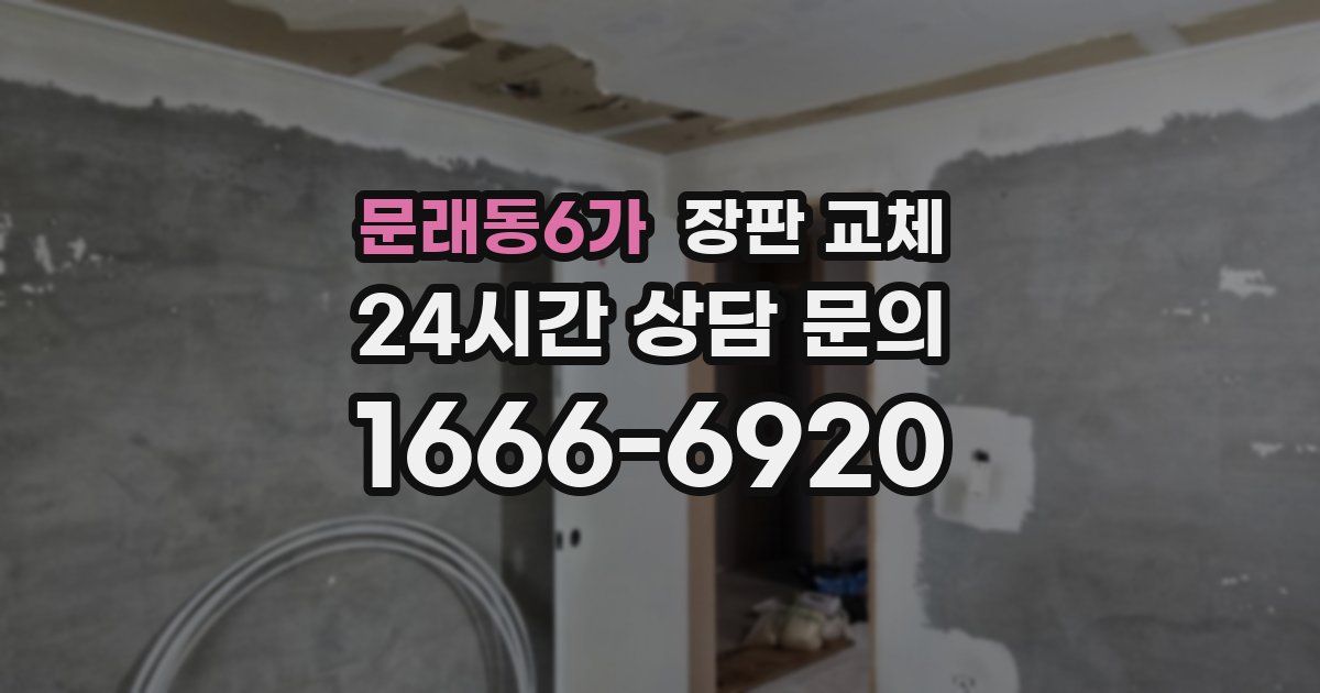 문래동6가 장판 교체