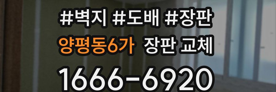양평동6가 장판 교체