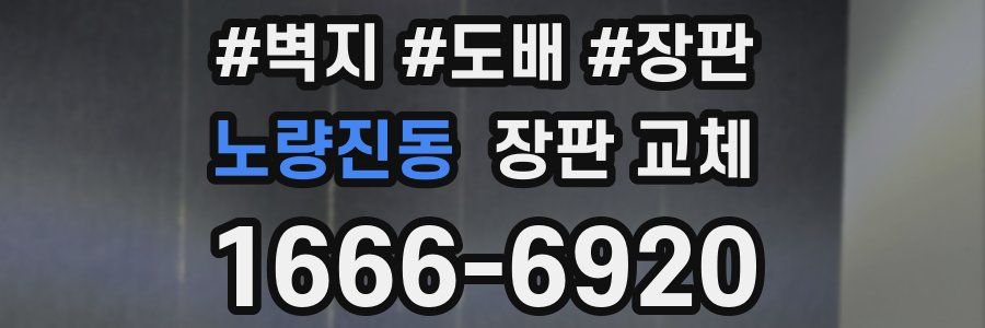 노량진동 장판 교체