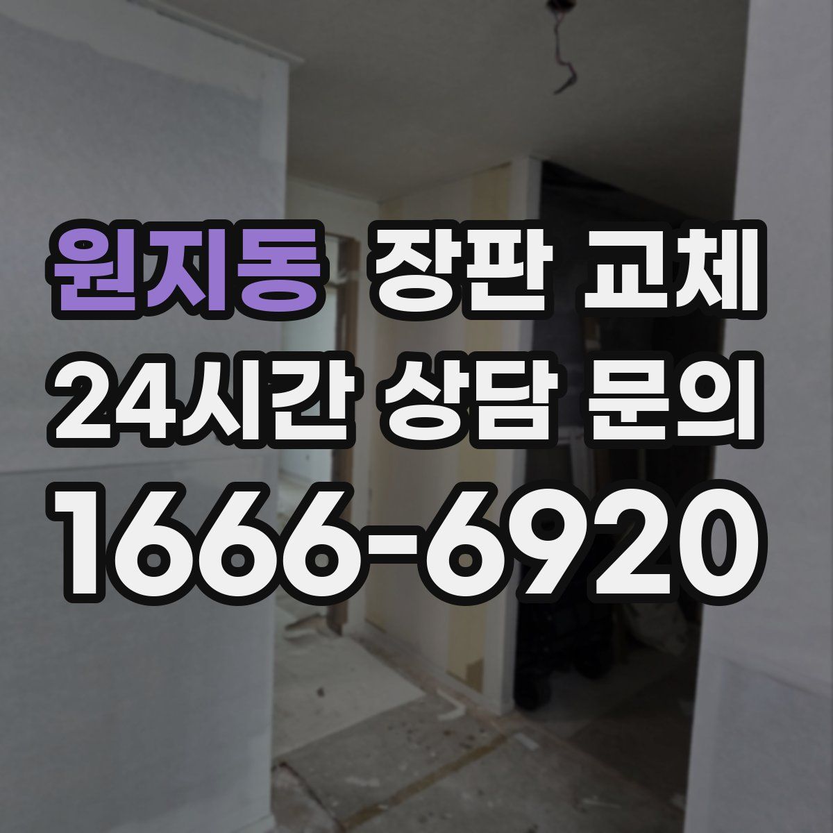 원지동 장판 교체