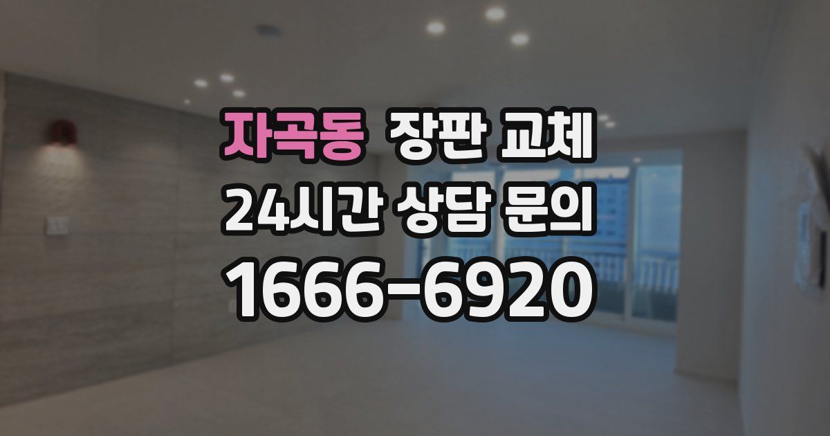 자곡동 장판 교체