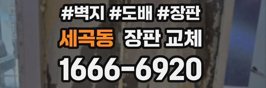 세곡동 장판 교체