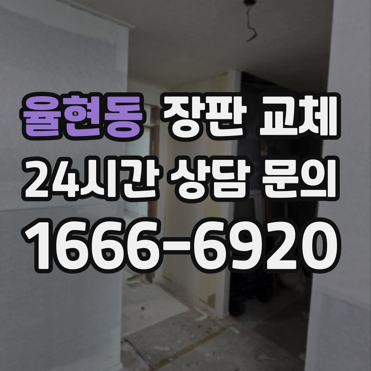 율현동 장판 교체
