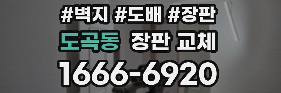 도곡동 장판 교체