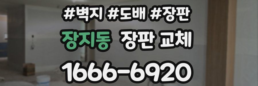 장지동 장판 교체