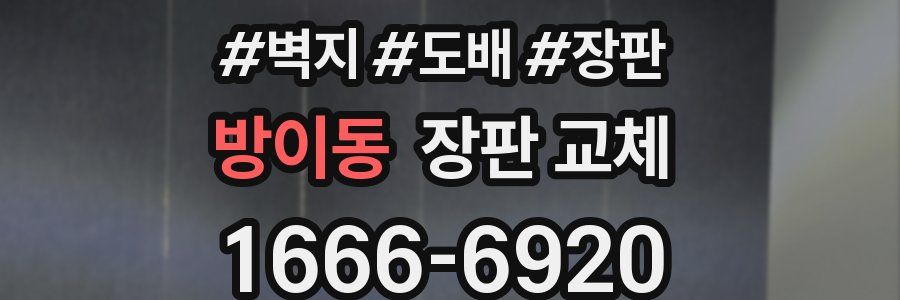 방이동 장판 교체