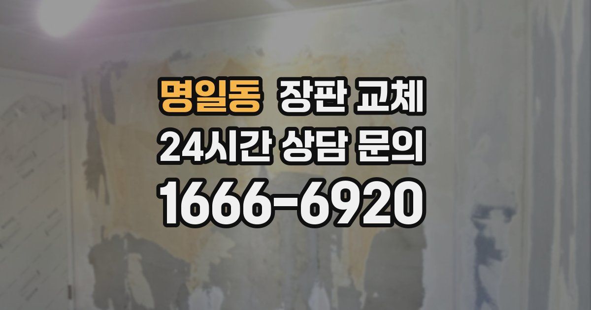 명일동 장판 교체