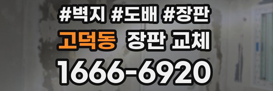 고덕동 장판 교체