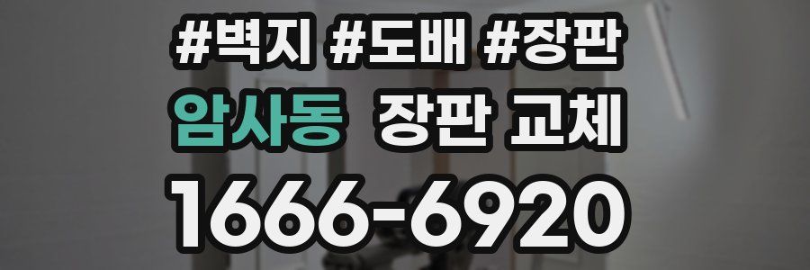 암사동 장판 교체