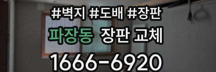 파장동 장판 교체