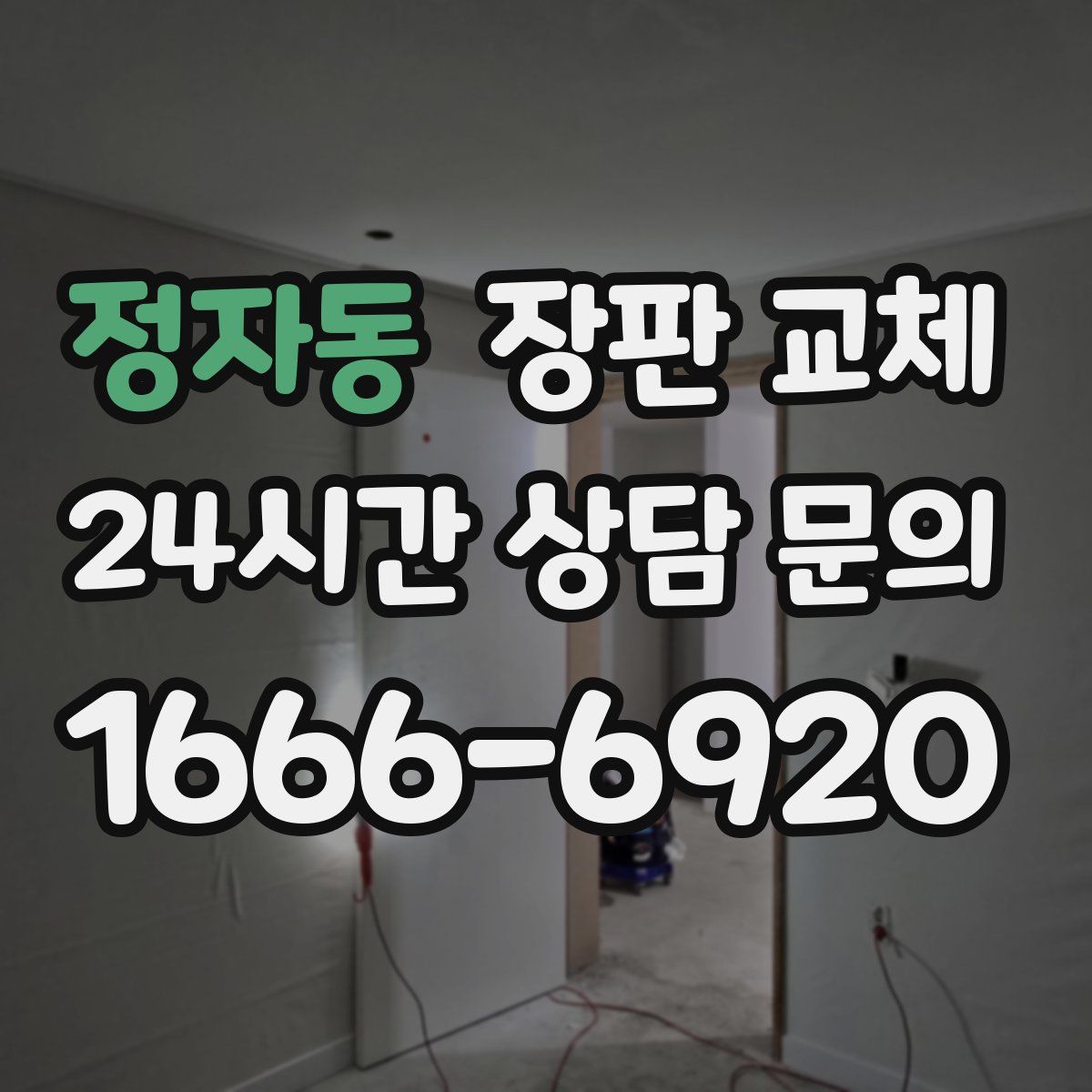 정자동 장판 교체