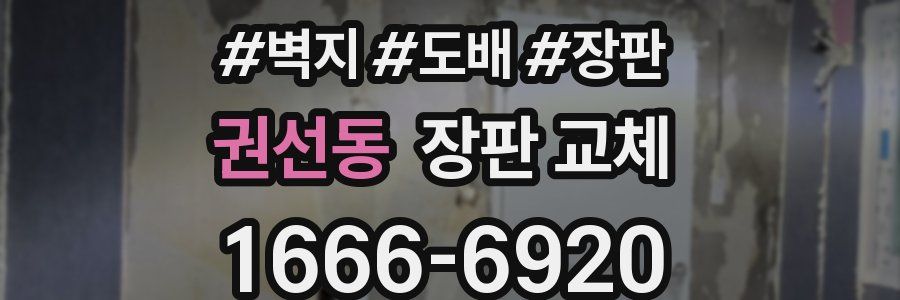 권선동 장판 교체