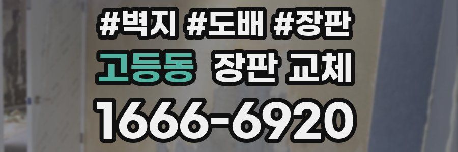 고등동 장판 교체