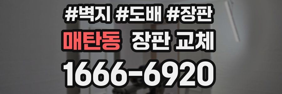 매탄동 장판 교체