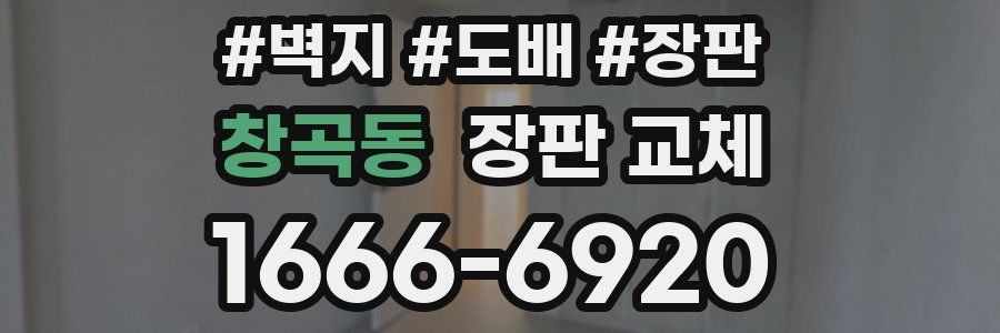 창곡동 장판 교체