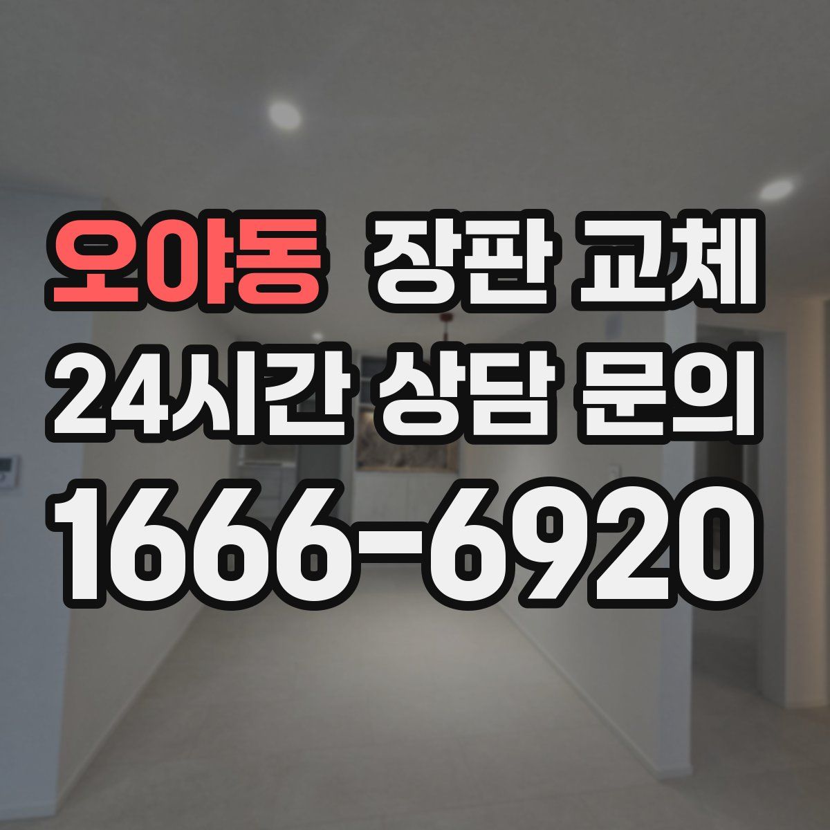 오야동 장판 교체