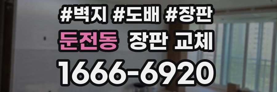 둔전동 장판 교체