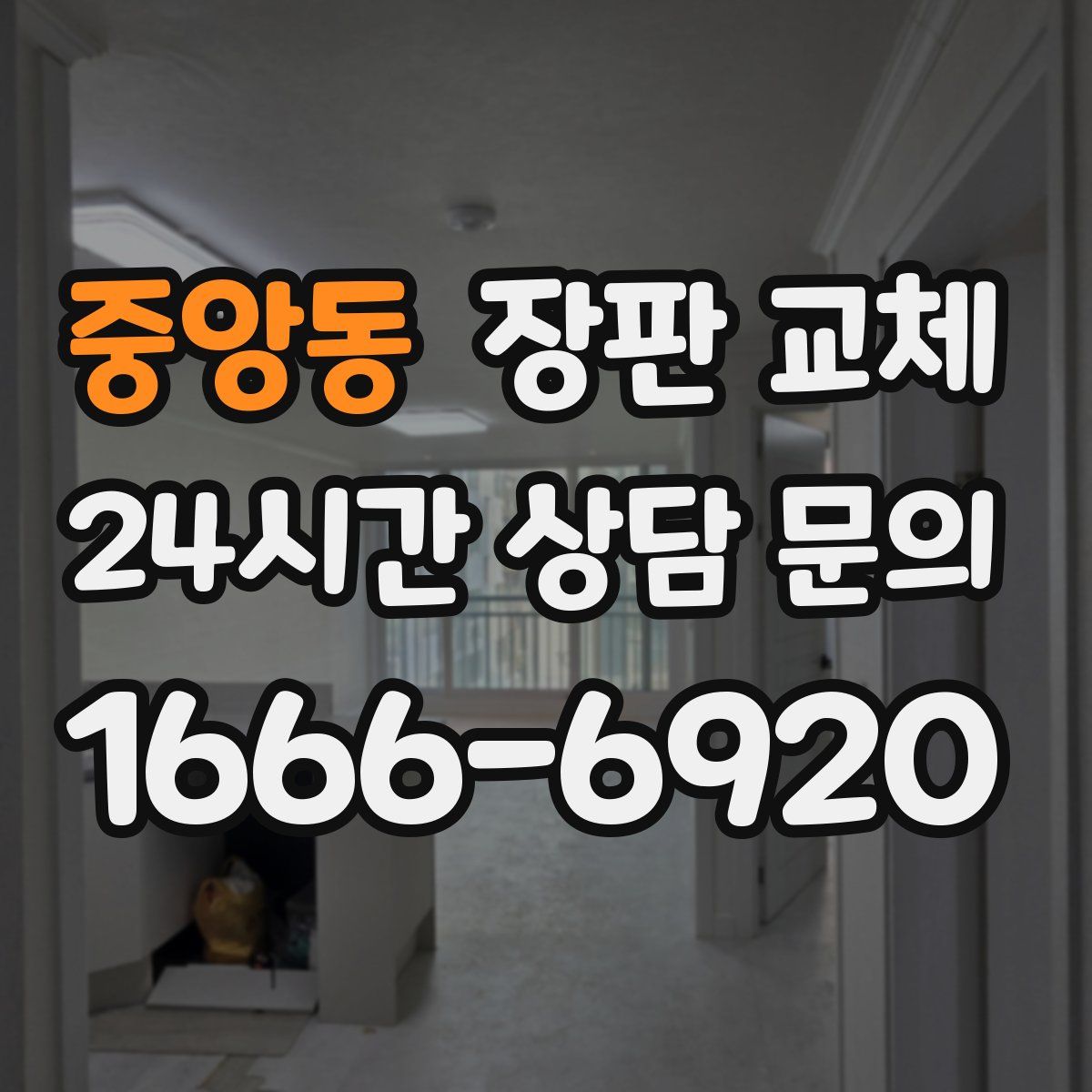중앙동 장판 교체