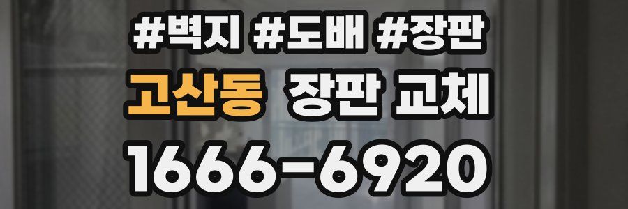 고산동 장판 교체