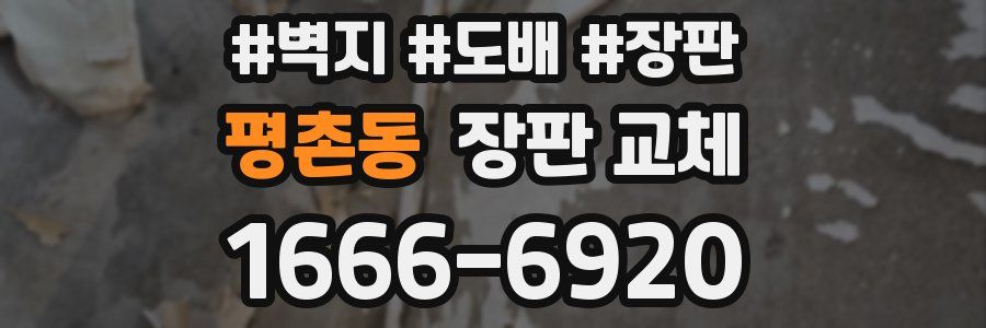 평촌동 장판 교체