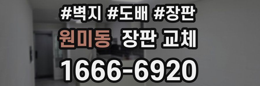 원미동 장판 교체